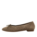 Ferry Knit Ballet Flats in taupe by Pinup Girl Clothing