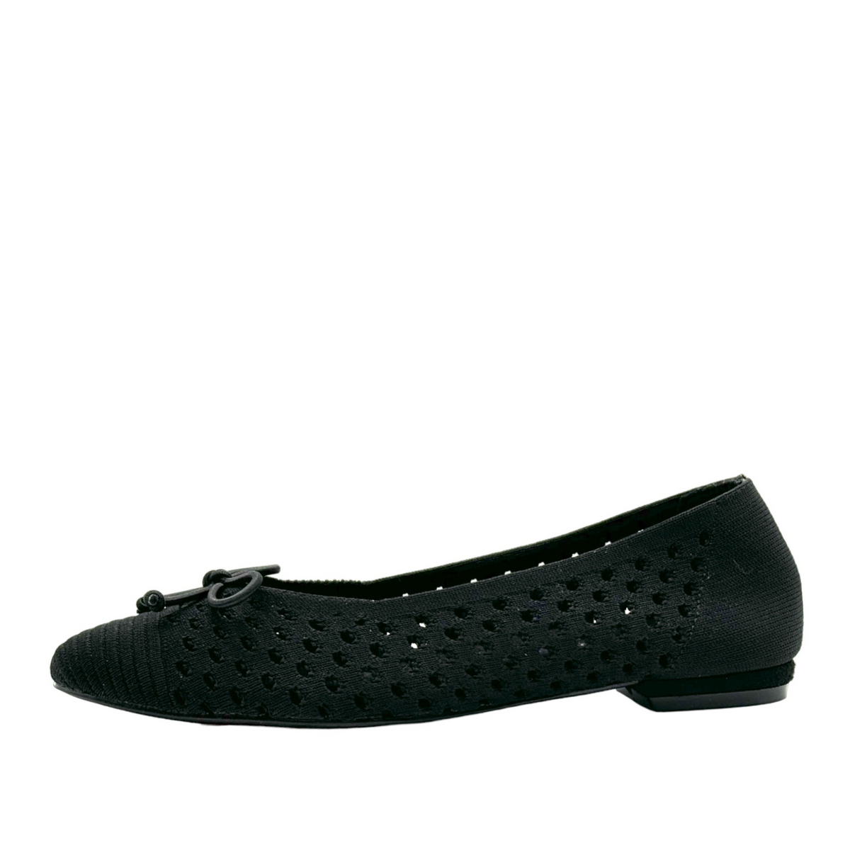 Ferry Knit Ballet Flats in black by Pinup Girl Clothing