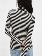 Exposee Striped Turtleneck Long Sleeve | 3 Colors | Poundton