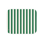 Ultra Fuzz Green and White Mark Stripe Print Sherpa Blanket ��� Reversible Two���Tone Cozy Throw