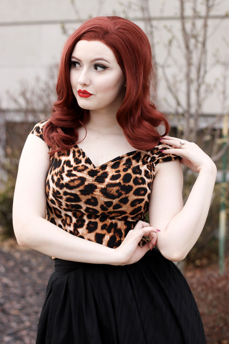 Isabel Top in Leopard | Retrolicious