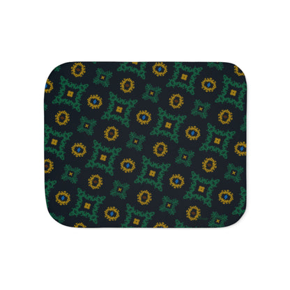 Ultra Fuzz Mesmerize Sherpa Blanket — Reversible Two‑Tone Cozy Throw | Pinup Couture