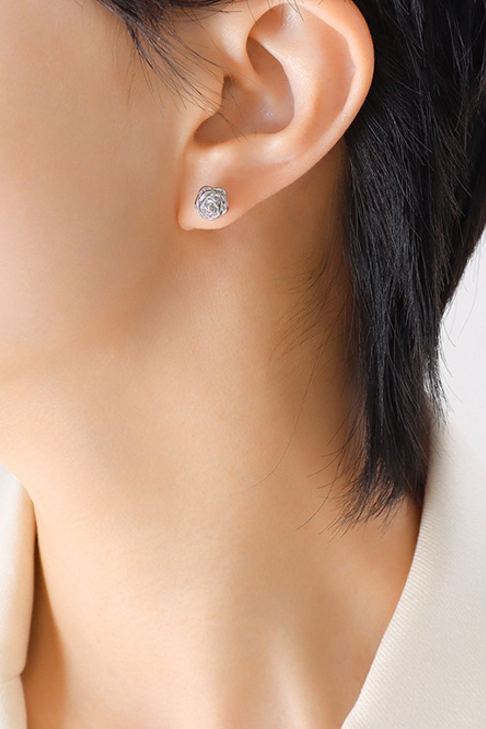 Rose Flower 18k Stud Earrings | 2 Colors