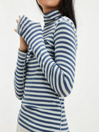 Exposee Striped Turtleneck Long Sleeve | 3 Colors | Poundton