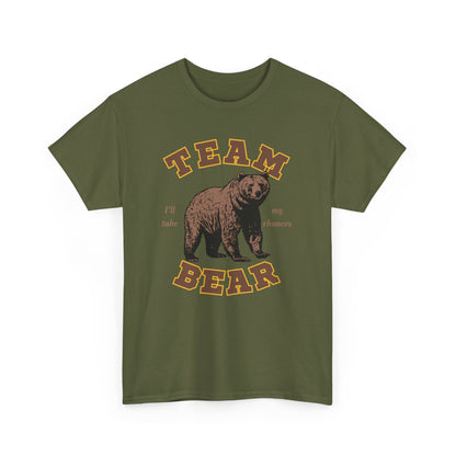 Team Bear - I'll Take My Chances - Bear Graphic Unisex Heavy Cotton T-Shirt | 3 Colors | Hyperbole Design