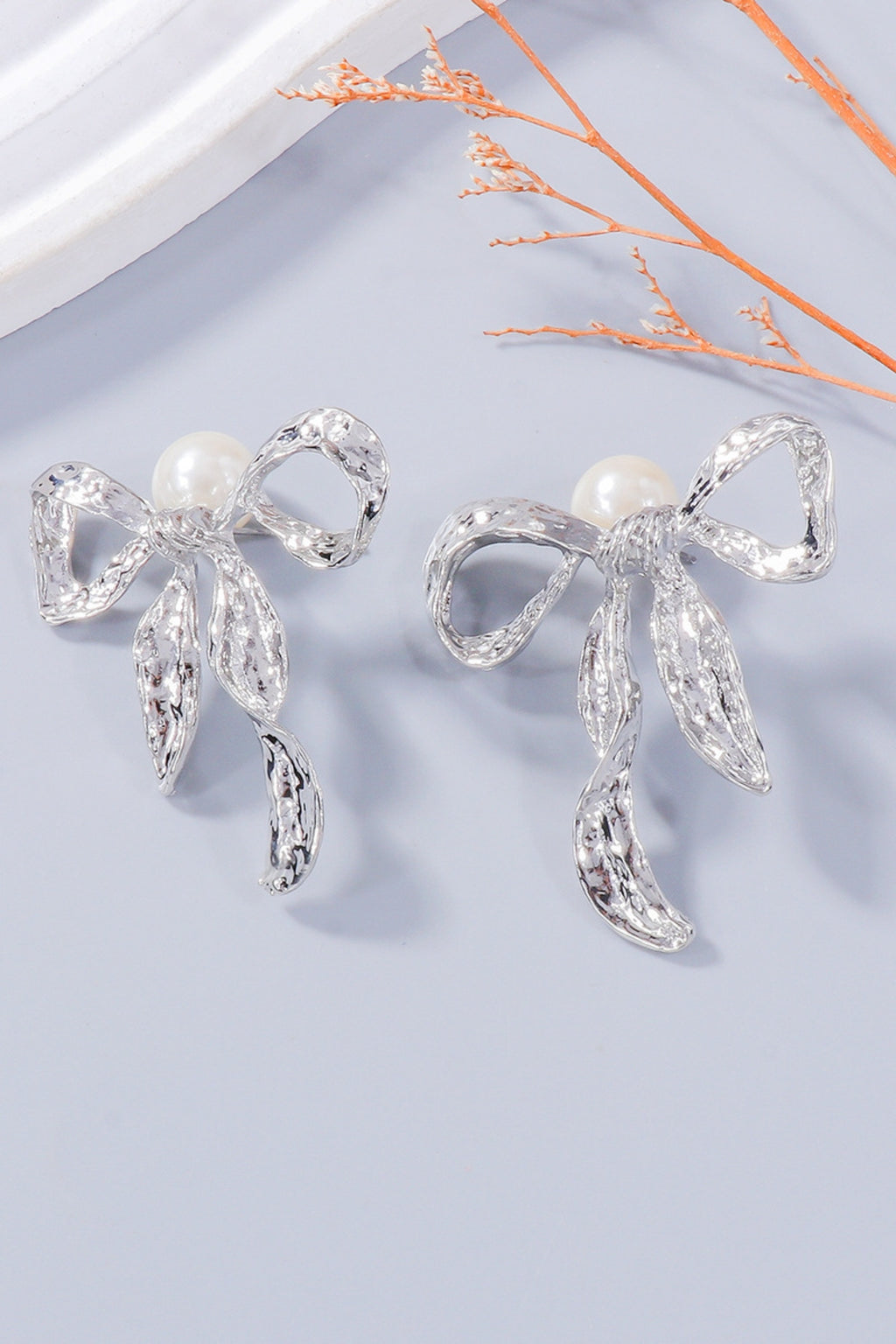 Zoe Pearl & Bow Jewelry Set | Silver or Gold