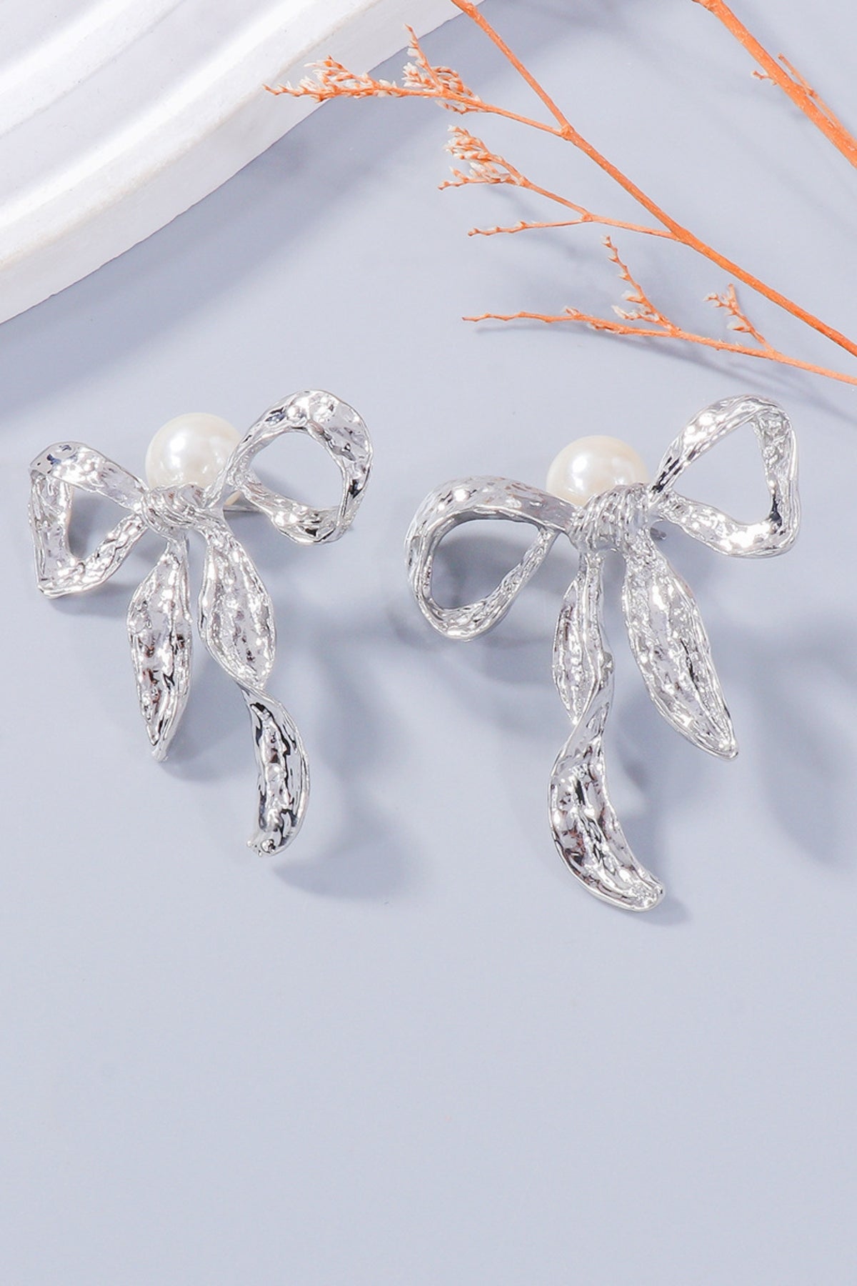 Zoe Pearl & Bow Jewelry Set | Silver or Gold