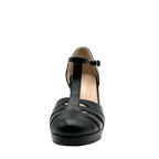 Francine T-Strap Heels in Gold, Black, White, or Silver