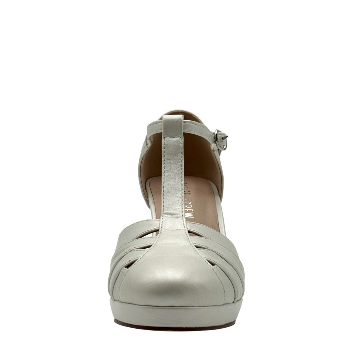 Francine T-Strap Heels in Gold, Black, White, or Silver