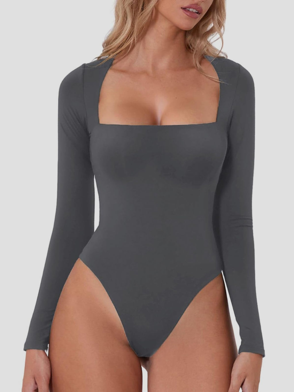 Everyway Square-Neck Long-Sleeve Bodysuit | 5 Colors