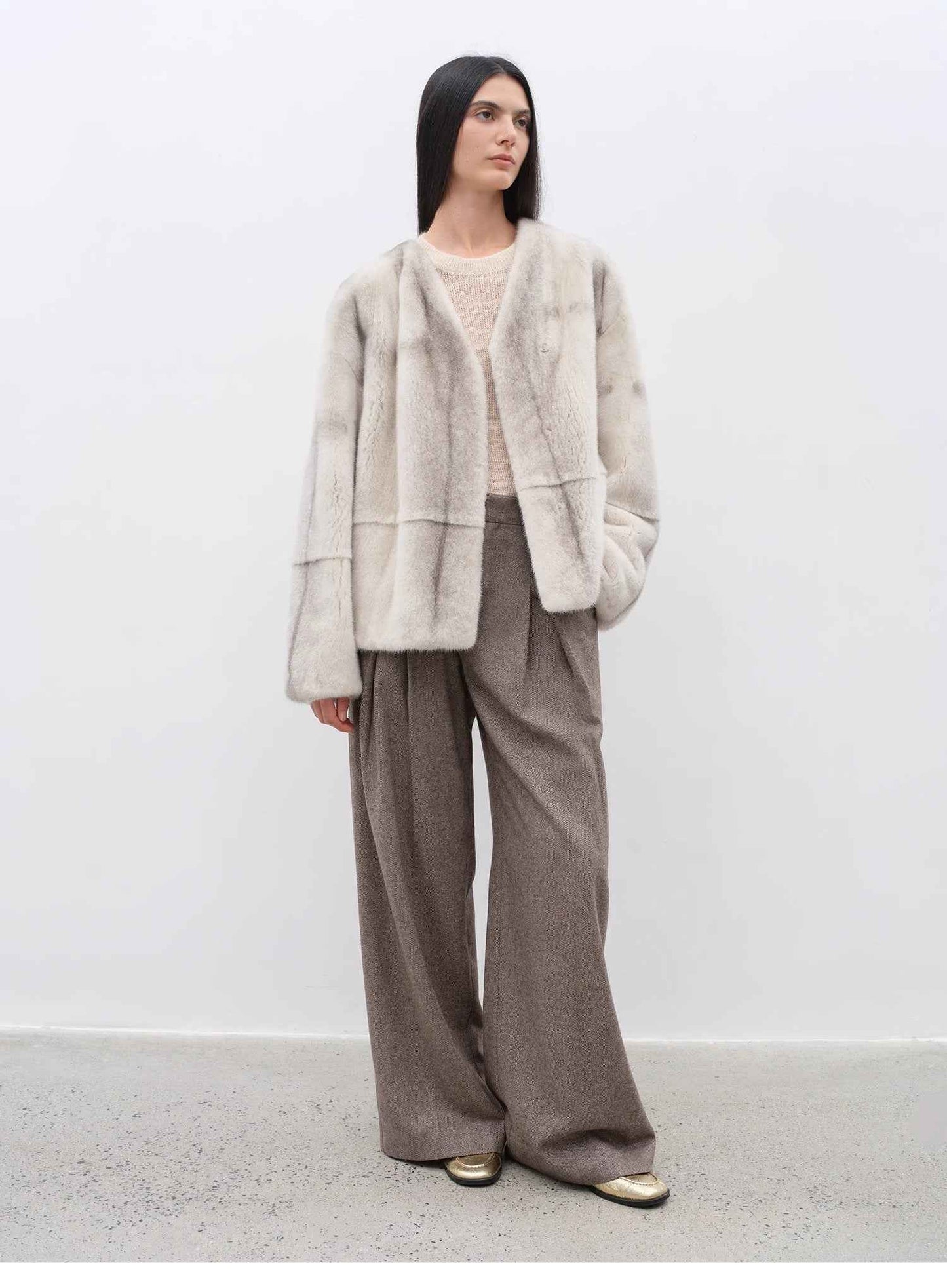 City Stroll Wool-Blend Wide-Leg Trousers | 4 Colors | Fireladyfur