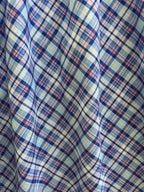 High-neck plaid swing midi dress, another view, by Pinup Girl Clothing