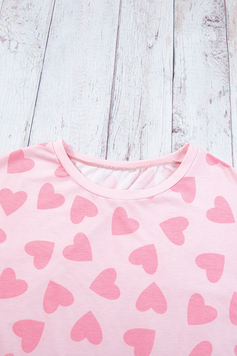 Isabella Heart Print Long Sleeve Top and Shorts Lounge Set | 2 Colors