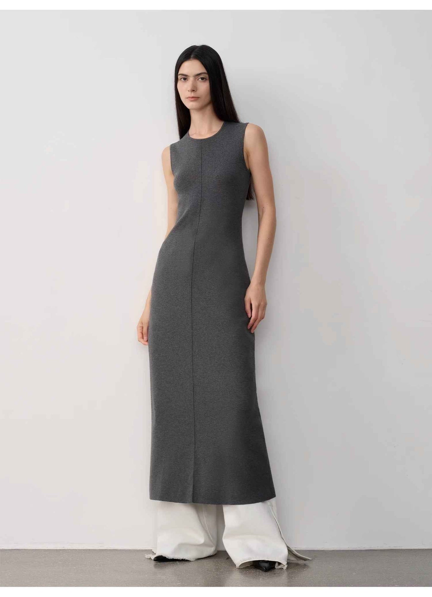 Fireladyfur Island Letters Merino Wool Knit Maxi Dress | 3 Colors