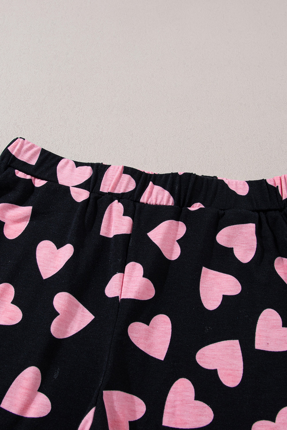 Isabella Heart Print Long Sleeve Top and Shorts Lounge Set | 2 Colors