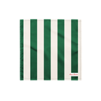 Cyndi Green and White Mark Stripe Bandana