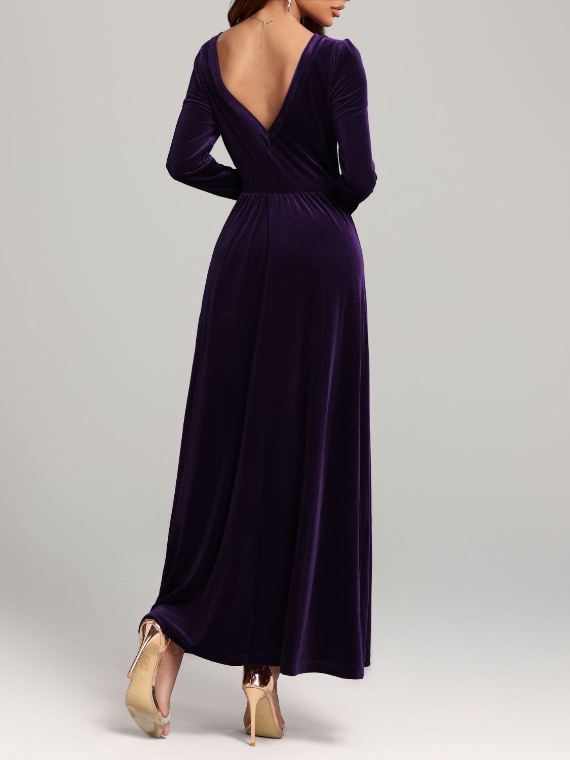 Faerie Velvet Square Neck Long Sleeve Dress | 4 Colors | Poundton