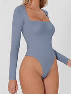 Everyway Square-Neck Long-Sleeve Bodysuit | 5 Colors