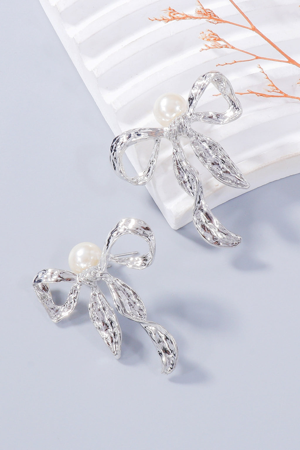 Zoe Pearl & Bow Jewelry Set | Silver or Gold