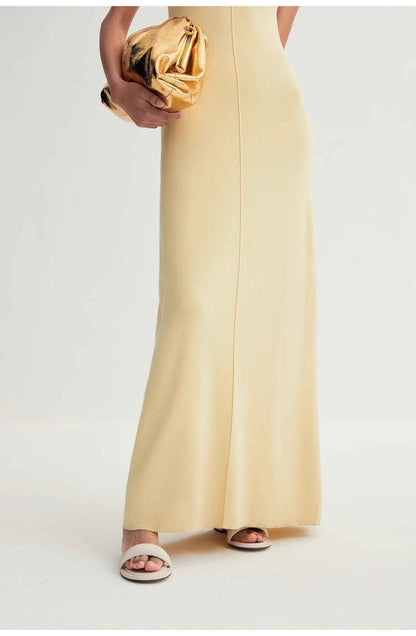 Fireladyfur Island Letters Merino Wool Knit Maxi Dress | 3 Colors