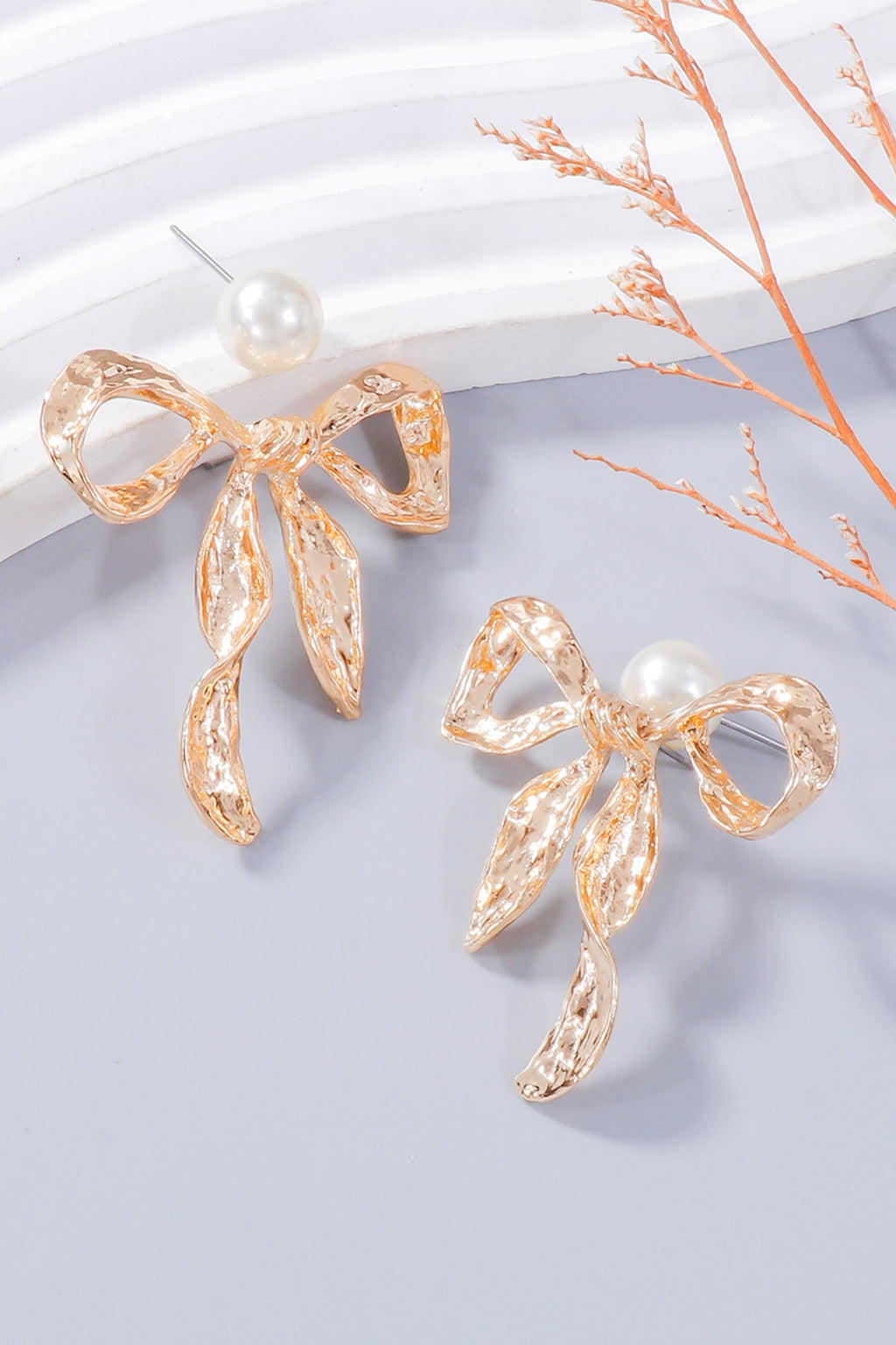 Zoe Pearl & Bow Jewelry Set | Silver or Gold