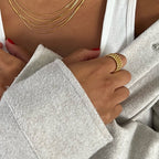 Lucia Beaded Triple Ring Set