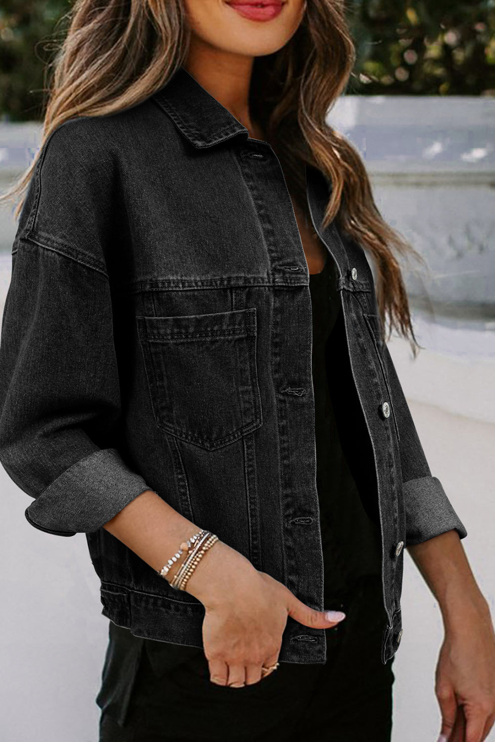 Down By The River Oversized Denim Jacket