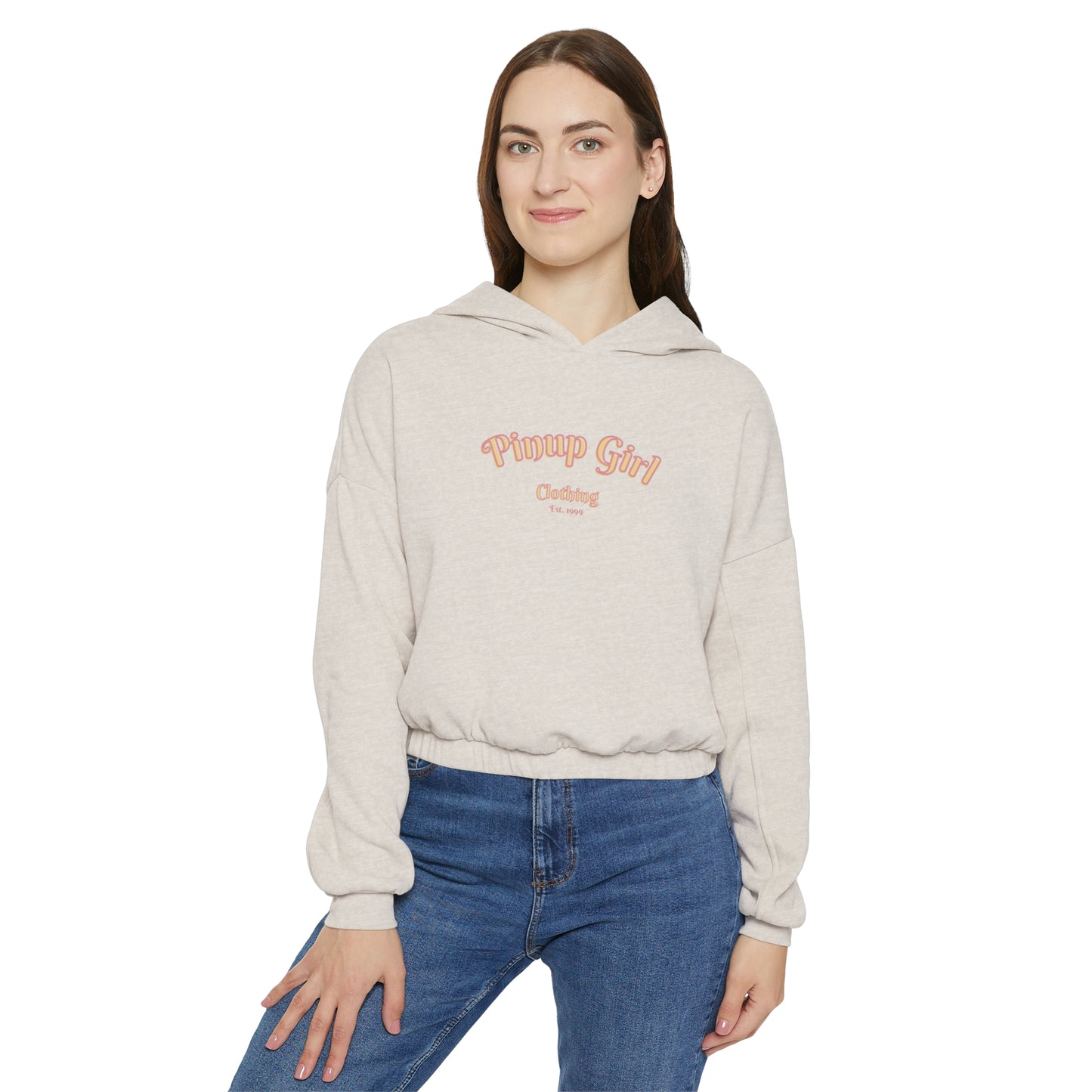 Pinup Girl Clothing Logo Women's Cropped Hoodie | 3 Colors | Pinup Couture