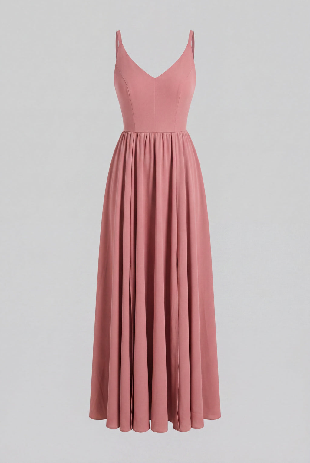 Amalie Ballerina Daytime Maxi Gown in Mulberry Pink
