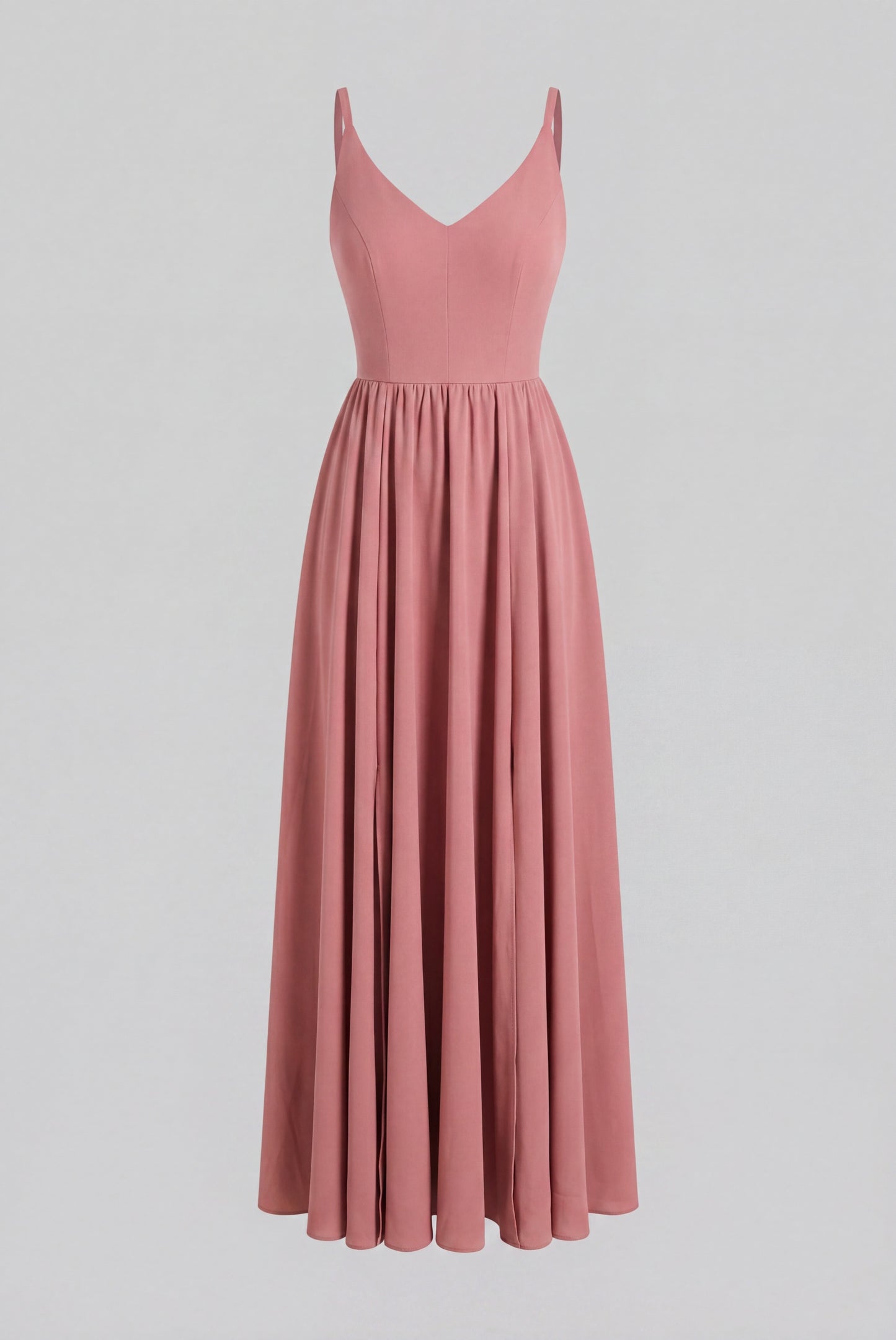 Amalie Ballerina Daytime Maxi Gown in Mulberry Crepe