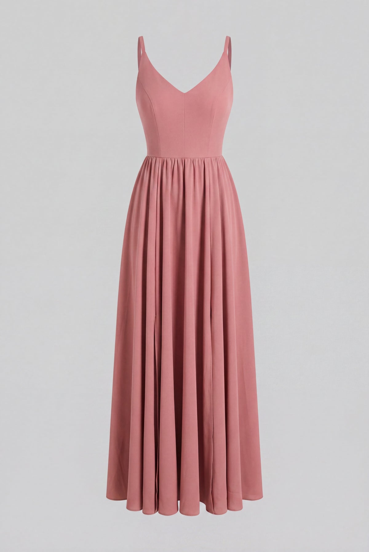 Amalie Ballerina Daytime Maxi Gown in Mulberry Pink