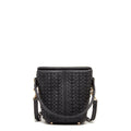 Anna Woven Leather Bag Black