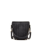 Anna Woven Leather Bag Black
