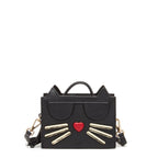 Leather Cat Bag Black Crossbody