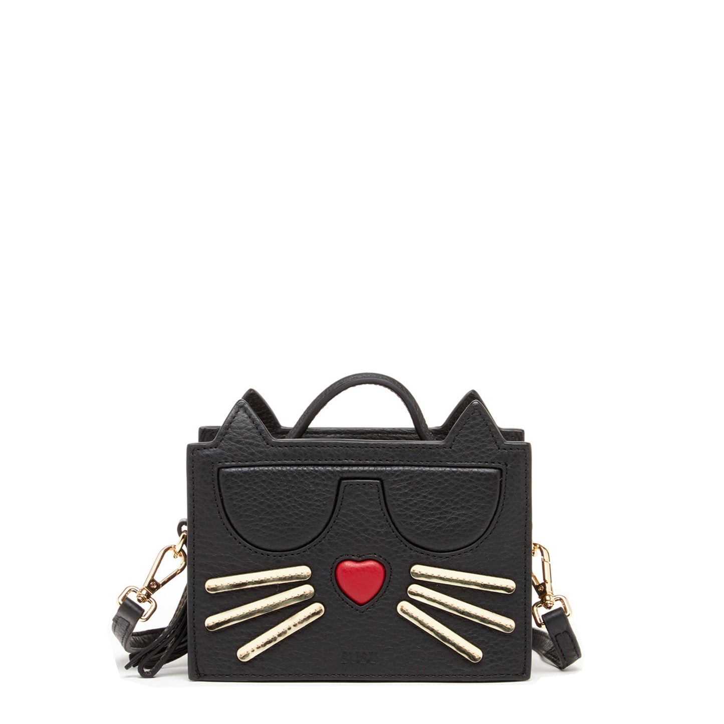 Leather Cat Bag Black Crossbody