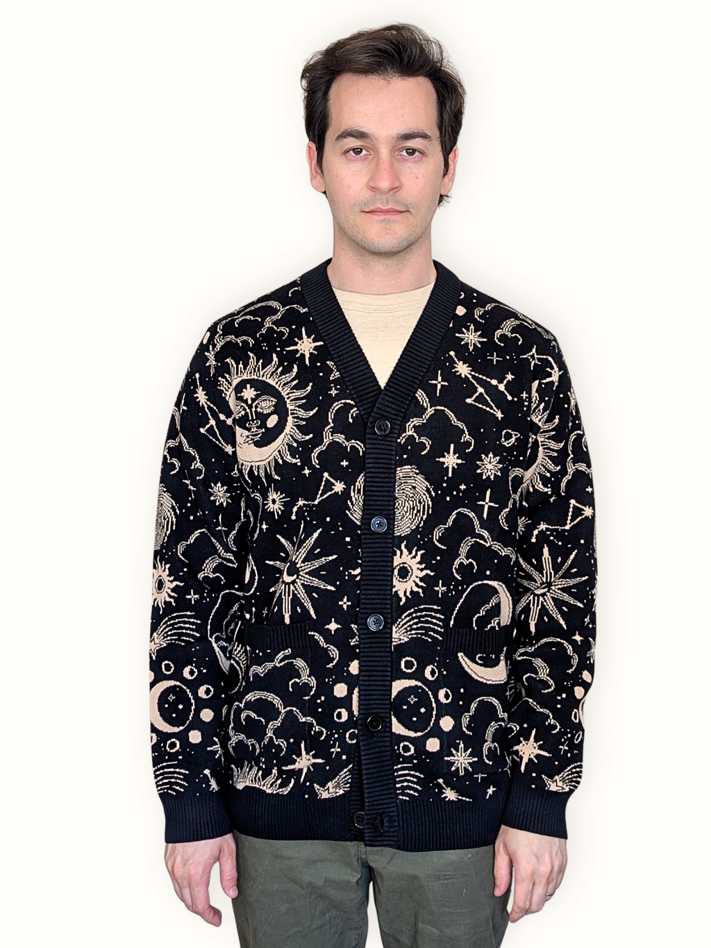 Celestial Cardigan, celestial print (view 3)