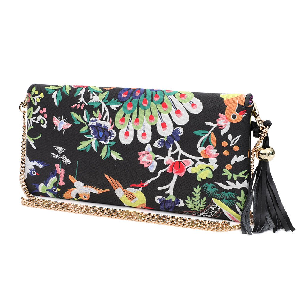 Chinoiserie envelope clutch, another view, by Pinup Girl Clothing