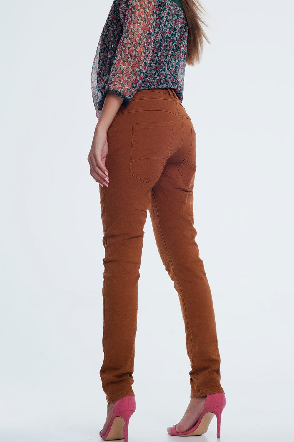 Drop Skinny Jean in Ochre | Q2