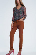 Drop Skinny Jean in Ochre | Q2