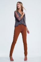 Drop Skinny Jean in Ochre | Q2