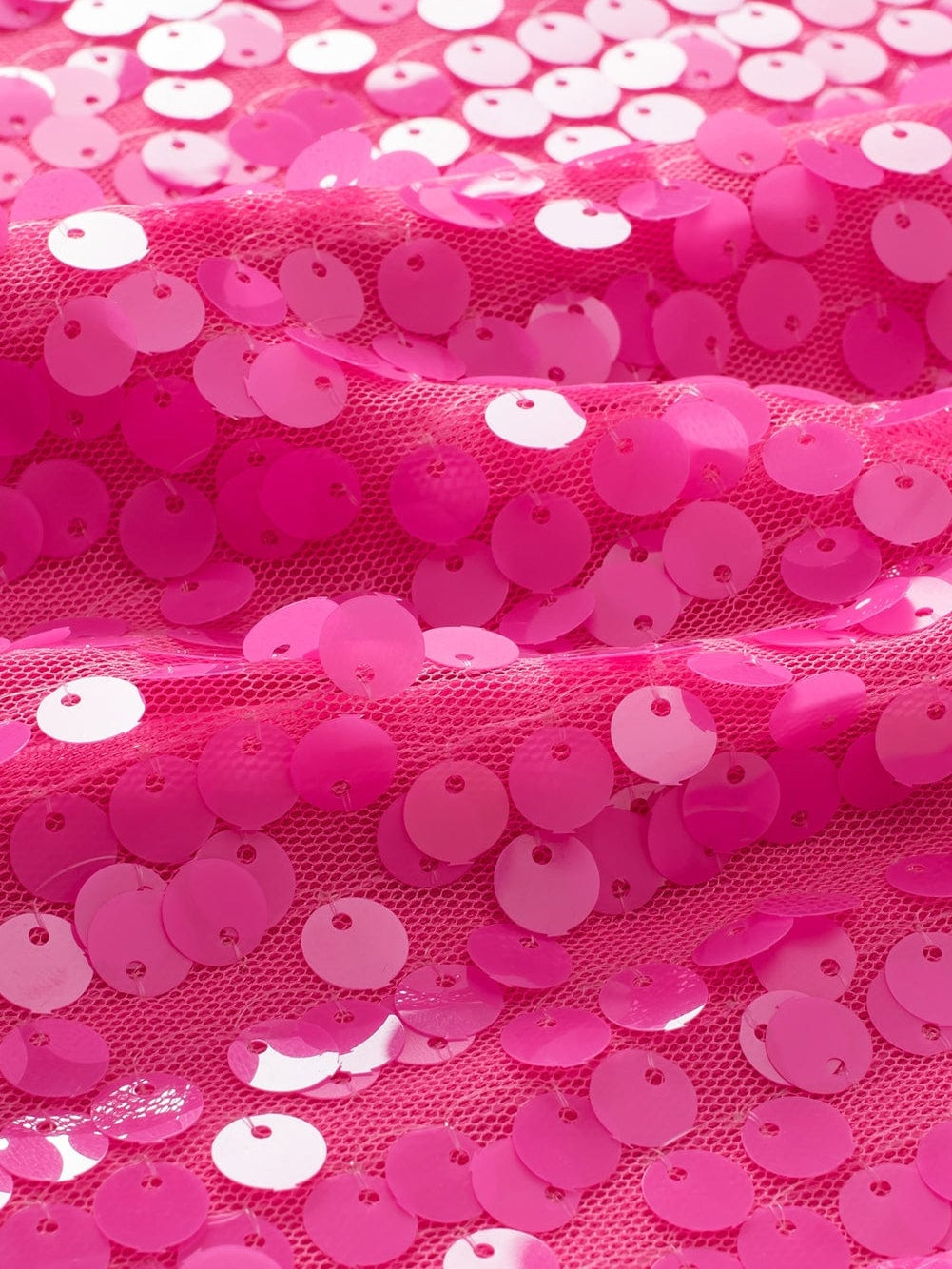 Marie Oversized Half Sleeve Sequin Top in Pink