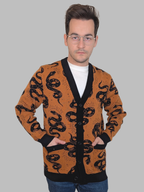 Esoteric Snake Cardigan, esoteric snake print (view 2)