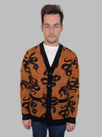 Esoteric Snake Cardigan, esoteric snake print (view 3)