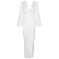 Grand Entrance Puff Sleeve Maxi Gown