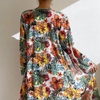 Wildflower Three-Piece Bikini & Cover-Up Set