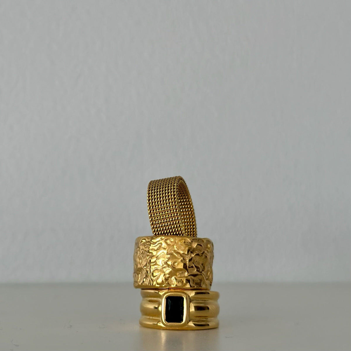 Etta Mesh Ring | Gold and Silver
