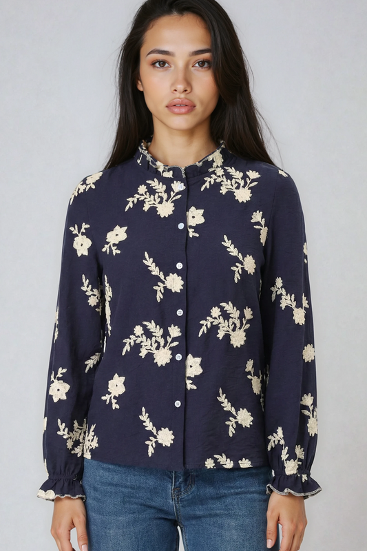 Cece Embroidered Floral Blouse | Miss Sparkling