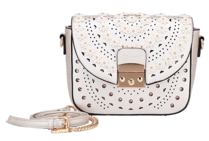 Celestial Star crystal crossbody bag in pink, by Pinup Girl Clothing