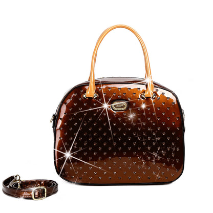 Starz retro crystal overnight bag in pink, by Pinup Girl Clothing