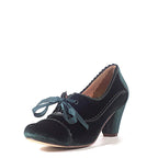 Madison Velvet Retro Heels